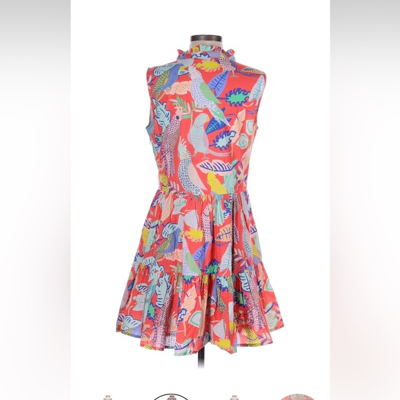 Oliphant Multicolor Sleeveless Midi Dress - Picture 2 of 4